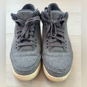 Jordan 3 III Retro - Wool - Dark Grey Men’s size 8